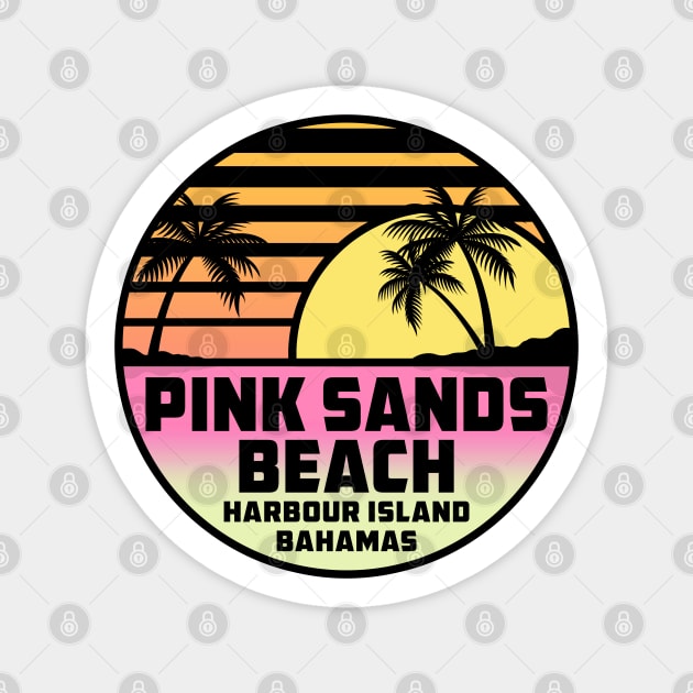 Pink Sands Beach Harbour Island Bahamas Tropical Beach Surfing Scuba Surf  Vacation Sticker by DD2019